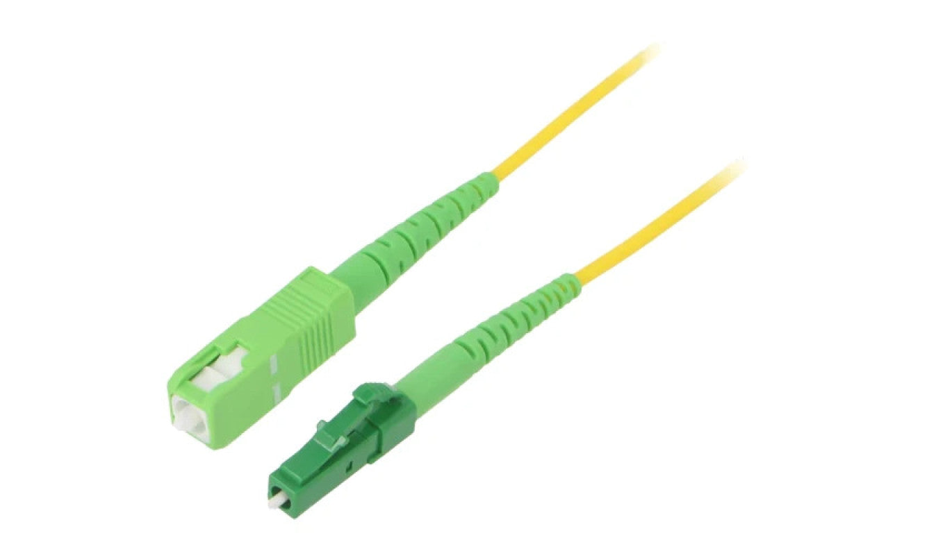 Patch cord światłowodowy OS2 LC/APC,SC/APC 3m LSZH żółty FPSLS03