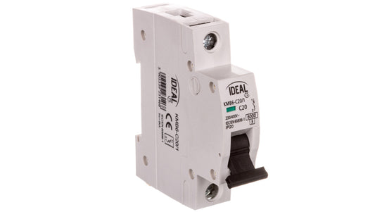 Wyłącznik nadprądowy 1P C 20A 6kA AC KMB6-C20/1 VDE 23146