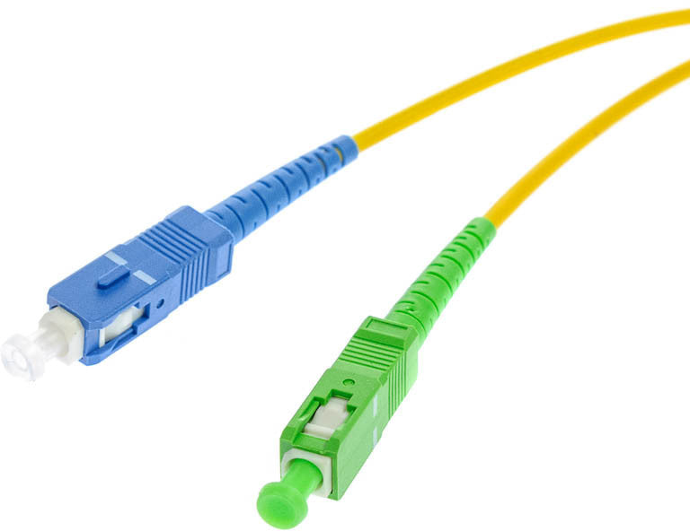 PATCHCORD ŚWIATŁOWODOWY SM SC/UPC-SC/APC SIMPLEX 0,5m