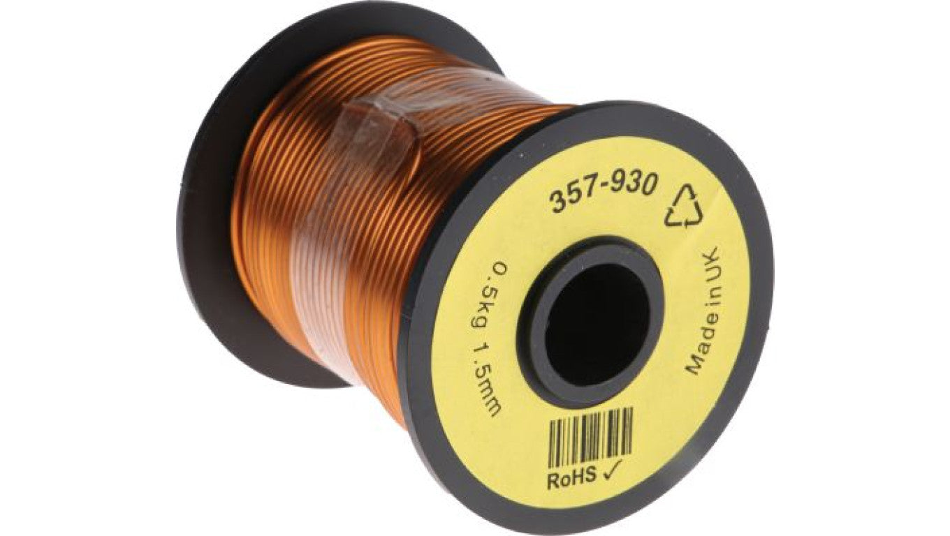 Przewód miedziany, Jednordzeniowy, 15 AWG, 1,5 mm², dł.: 30m, Maksymalnie +155C