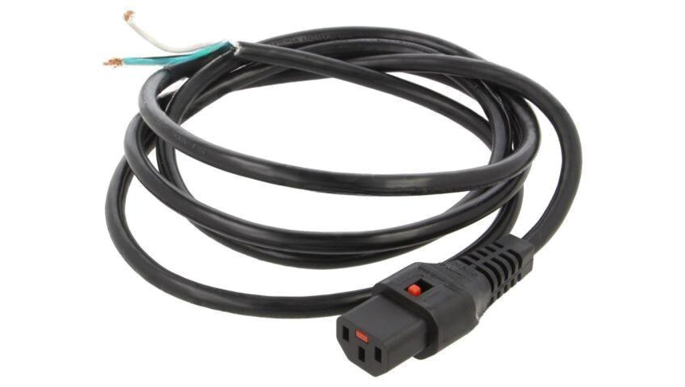Kabel IEC C13 żeński 2m z blokadą IEC LOCK IL13-SE-SVT-3130-200