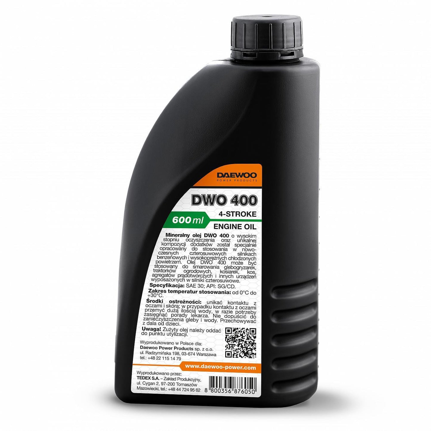 GENERATOR OIL DAEWOO SAE 10W-30 DWO 400 APISG/CD