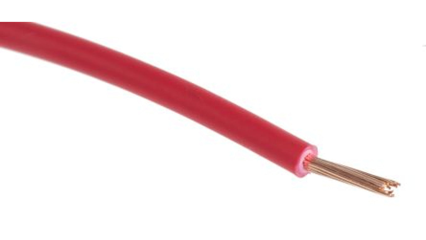 Przewód jednożyłowy linkowy, Przewód do urządzeń, 0,75 mm², 22/1,0 mm, 18 AWG, Poliolefina usieciowana EI5, 500 V,