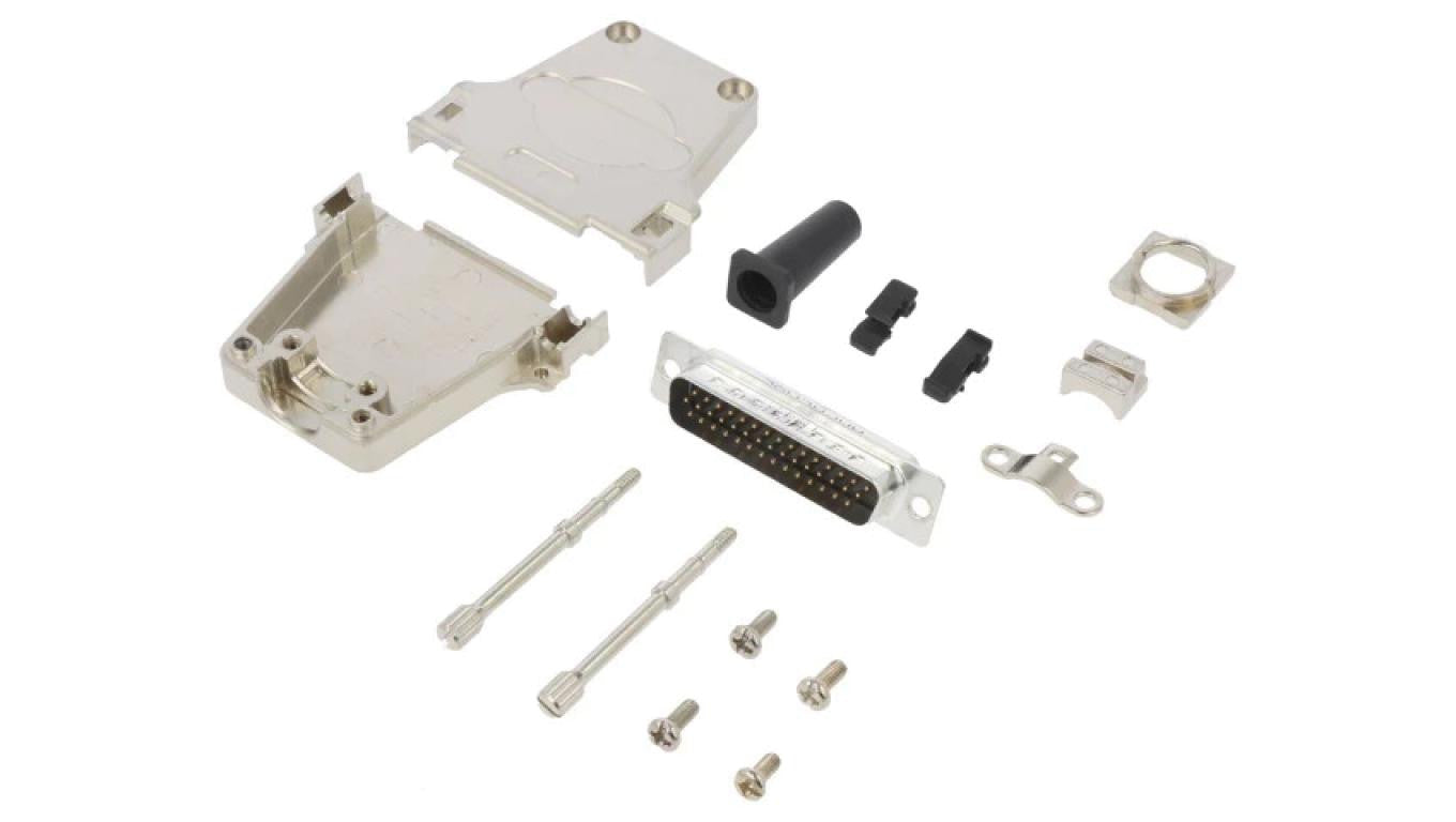 D-Sub HD męskie proste lutowanie na przewód UNC 4-40 -PIN 44 L17DTZF25-LJS-RG+L717HDB44P