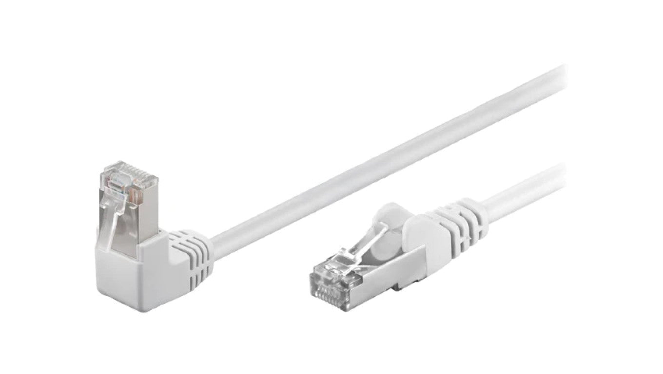 Patch cord F/UTP 5e linka CCA PVC biały 10m 26AWG 94183