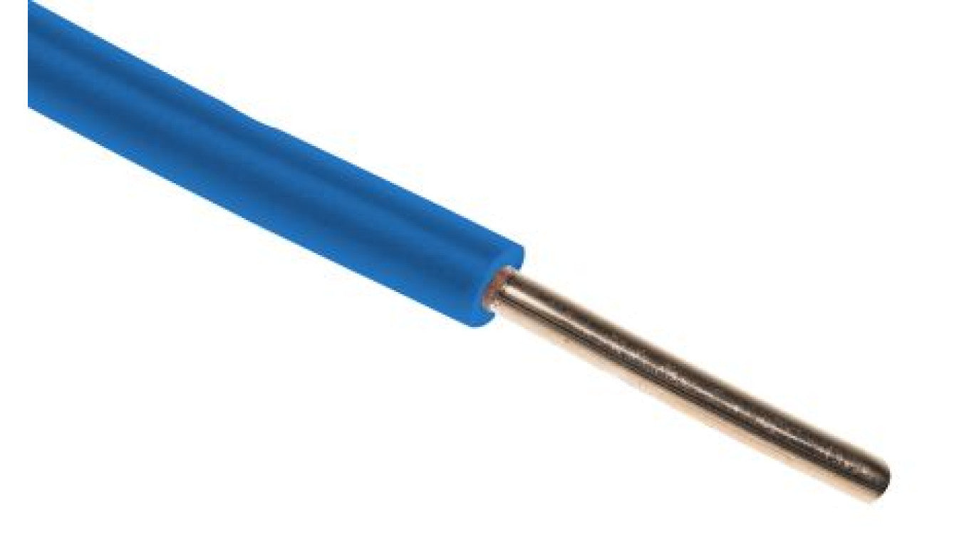 Jednożyłowy kabel sterowniczy CSA 2,5 mm², Maks. +70C 600 V Niebieski, RS PRO