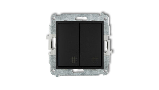 Mechanizm łącznika podwójnego krzyżowego Karlik Mini 12MWP-66 czarny mat
