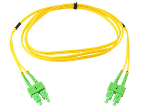 PATCHCORD ŚWIATŁOWODOWY SM 1,5M DUPLEX 9/125, SC/APC-SC/APC