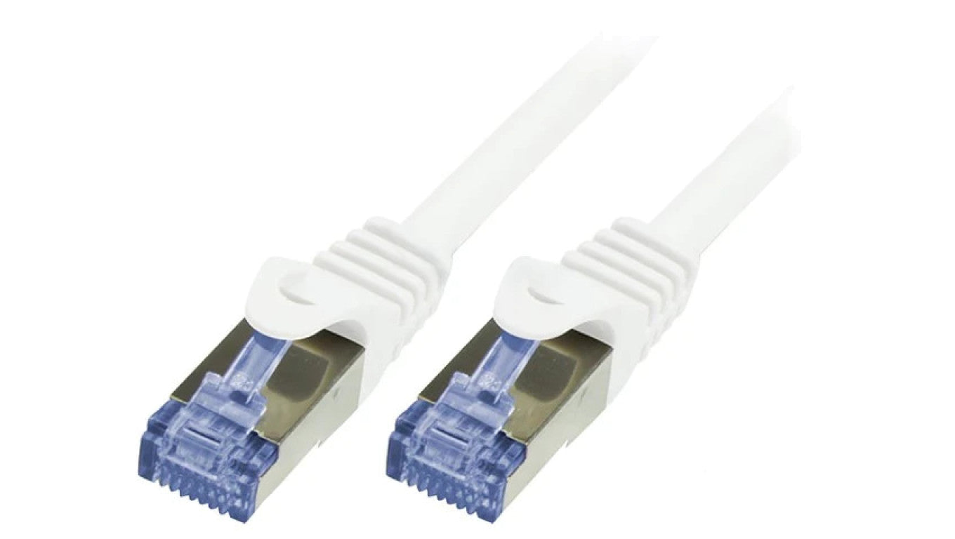 Patch cord S/FTP 6a linka Cu LSZH biały 5m 26AWG CQ3071S