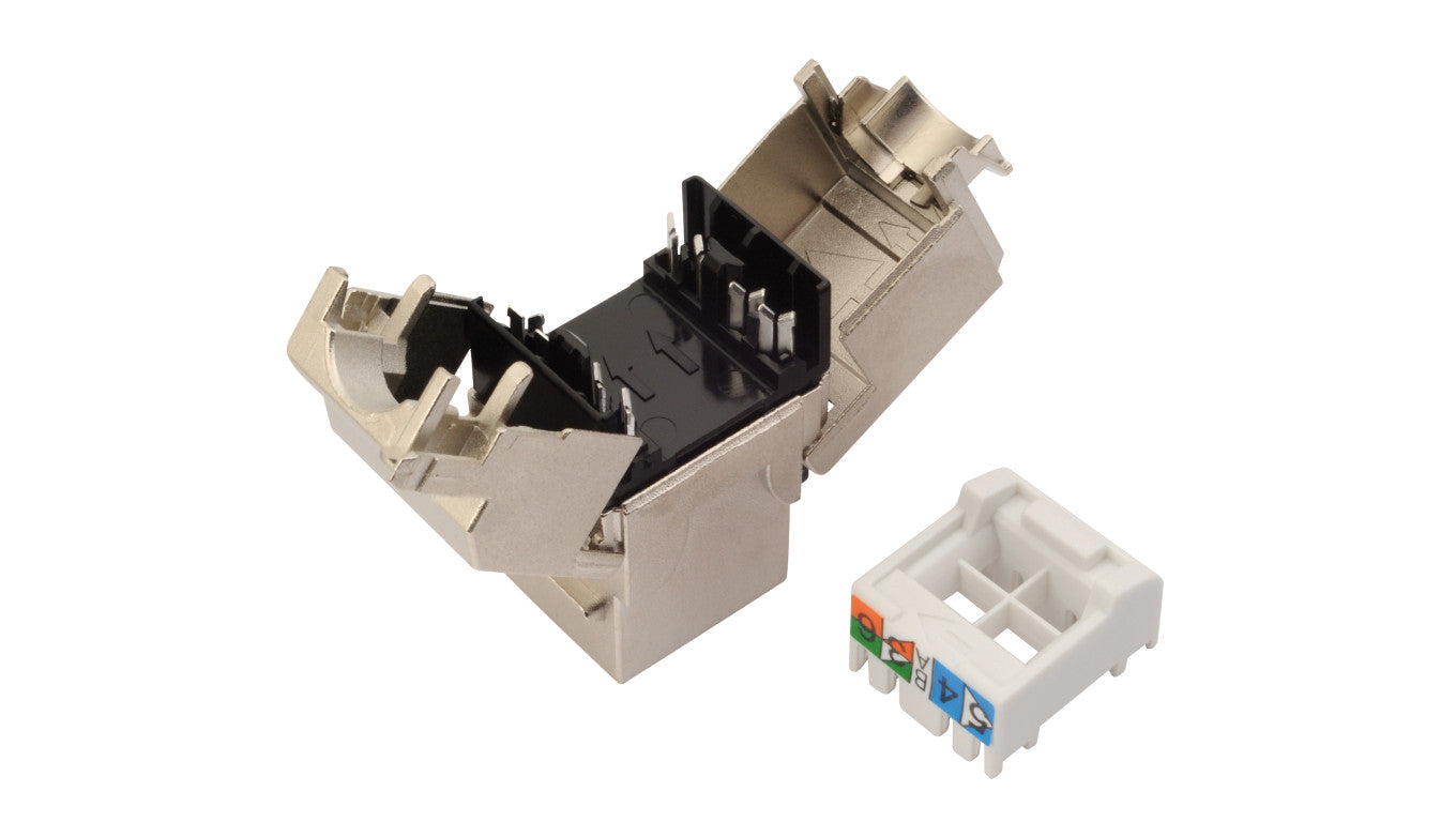 Keystone Solarix CAT6 STP RJ45 czarny samozaciskowy SXKJ-6-STP-BK-SA