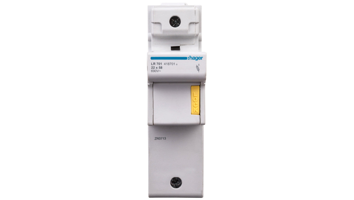 Rozłącznik bezpiecznikowy cylindryczny 1P 22x58mm LR701
