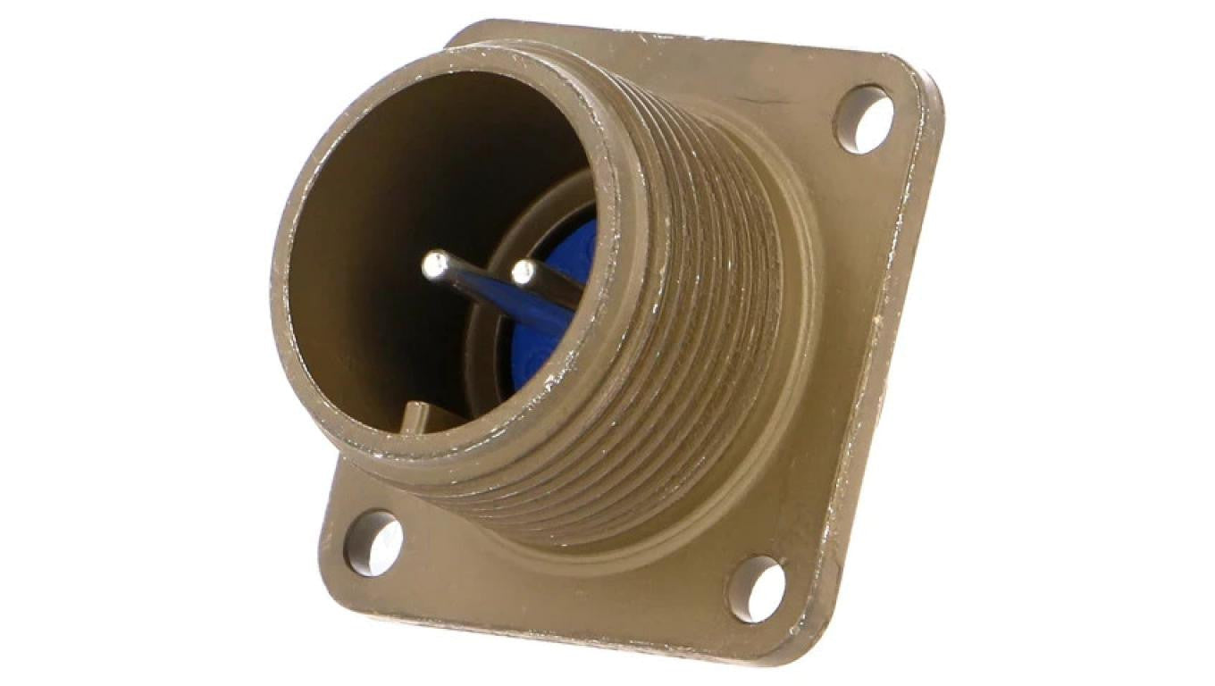 Złącze okrągłe -PIN 2 rozmiar 14S 97 stop aluminium 97-3102A-14S-9P