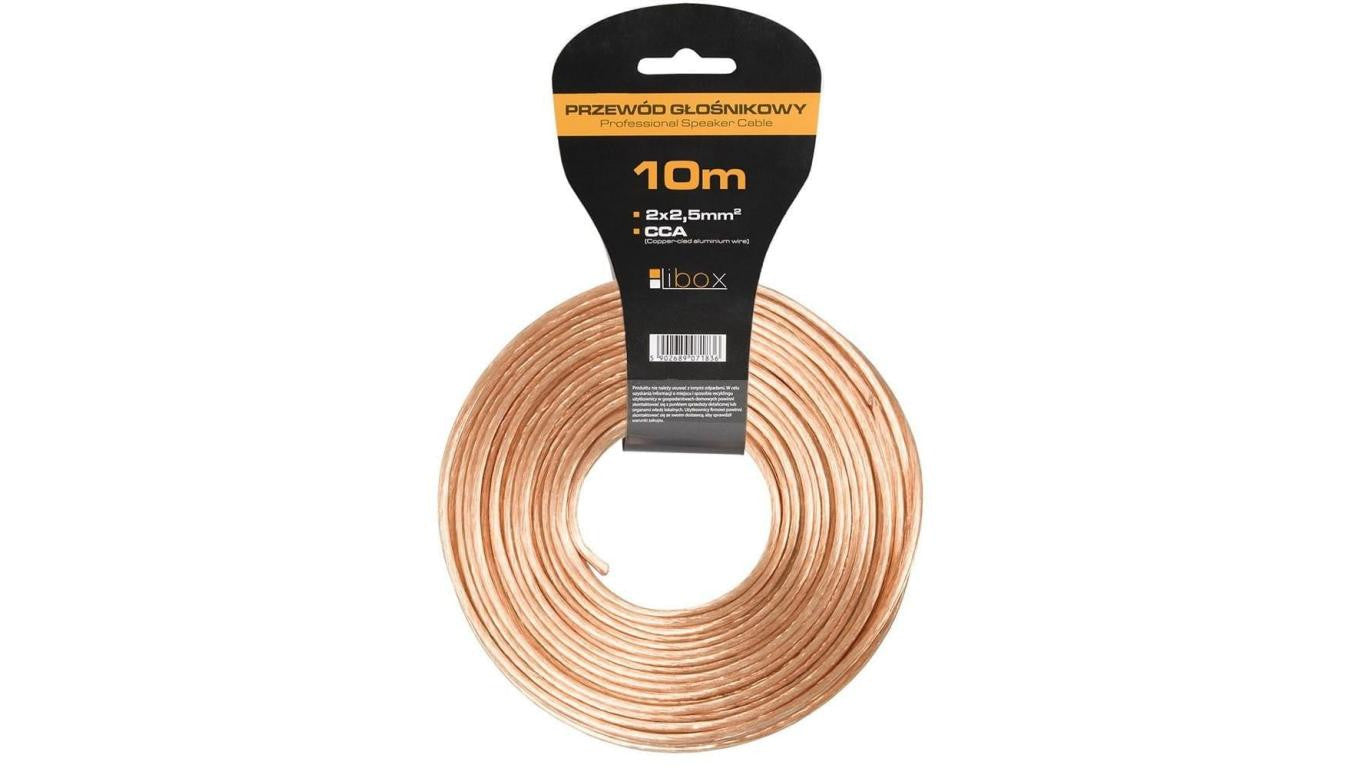 Przewód głośnikowy CCA 2x2,50 ECa LB0009-10 LIBOX /10m/