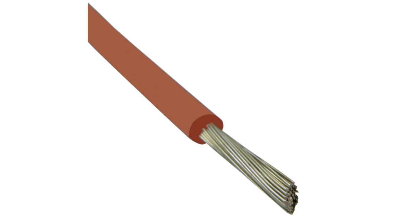Kabel silikonowy SIF 180C 300/500V 1,5 ciepłoodporny LSOH ceglasty linka TKD /100m/10.0022.0100