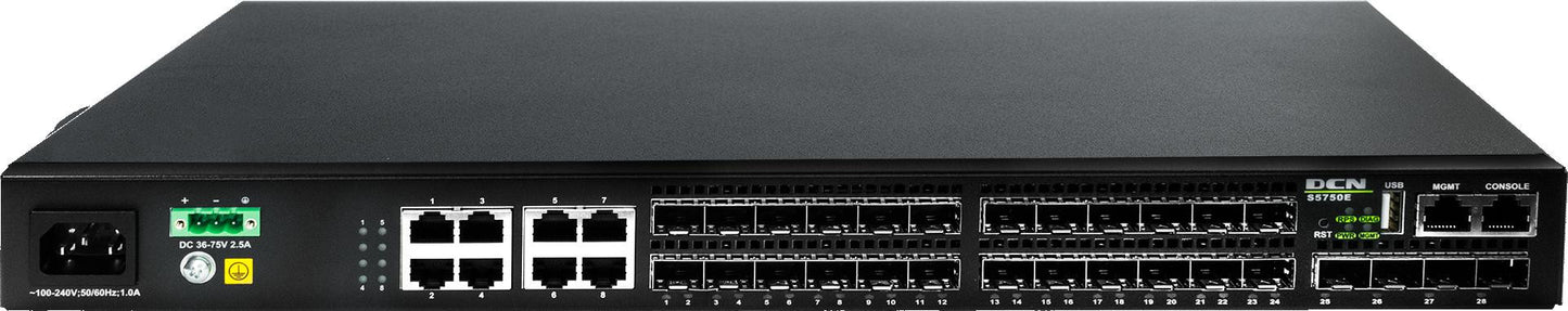 SWITCH DCN S5750E-28F-SI-D L3 Lite 16xSFP/8xCombo/4x10G