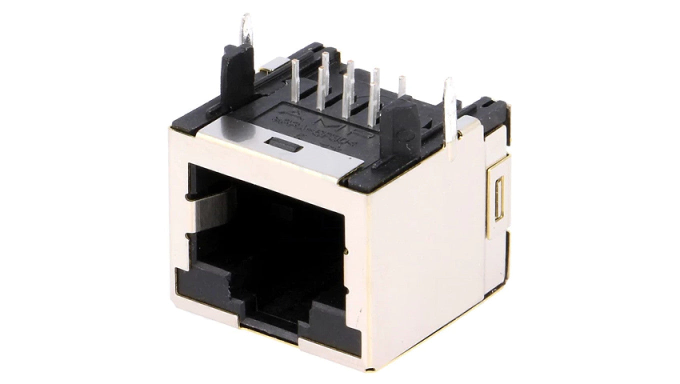 Gniazdo RJ45 8-PIN Układ 8p8c na PCB THT 1-406541-5