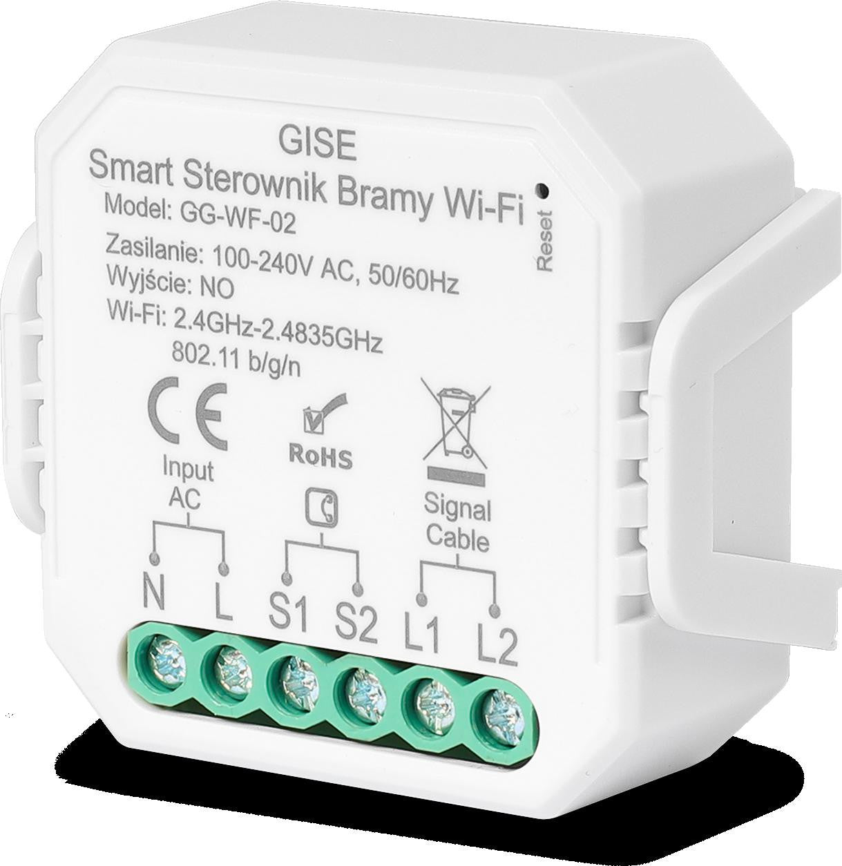 GISE Smart Moduł do sterowania bramą WiFi z czujnikiem otwarcia | Tuya | GG-WF-02
