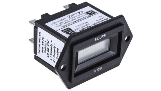 Licznik godzin LCD 6-cyfrowy 10 → 80 V DC RS PRO