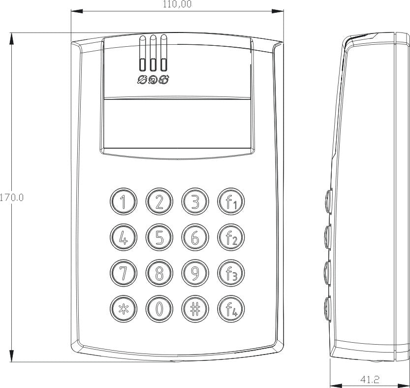 Kontroler dostępu ROGER PR602LCD-DT-O