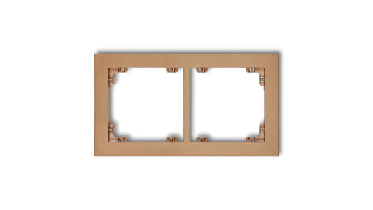 DECO Ramka podwójna złoty metalik 8DR-2
