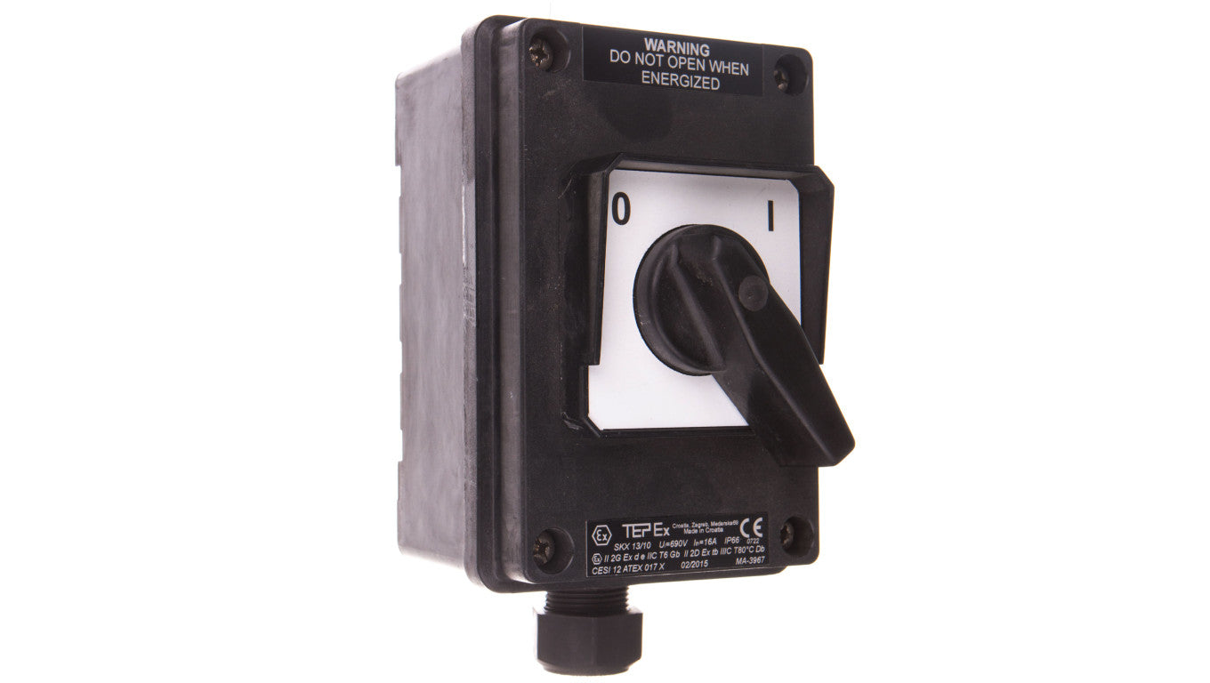 Łącznik 0-1 250V 16A czarny Ex SKX 13/10 IP66 strefa 1,21 oraz 2,22 31-000-9024