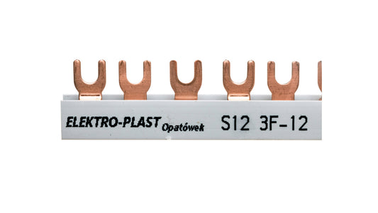 Szyna łączeniowa 3P 63A 12mm2 widełkowa (12mod.) 3F S12 3F-10 45.322