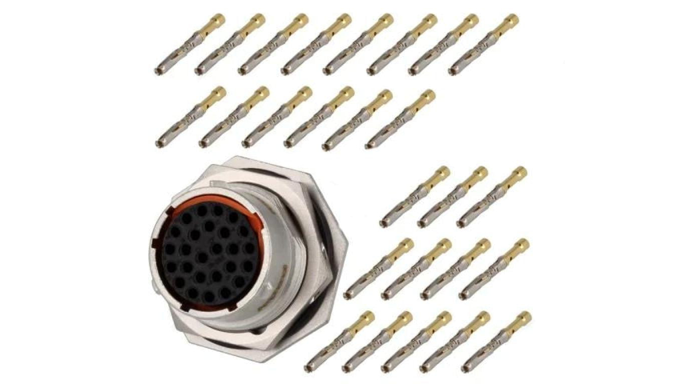 Złącze okrągłe gniazdo,wtyk 26-PIN żeński zaciskanie RT360 RT0W71626SNH-K