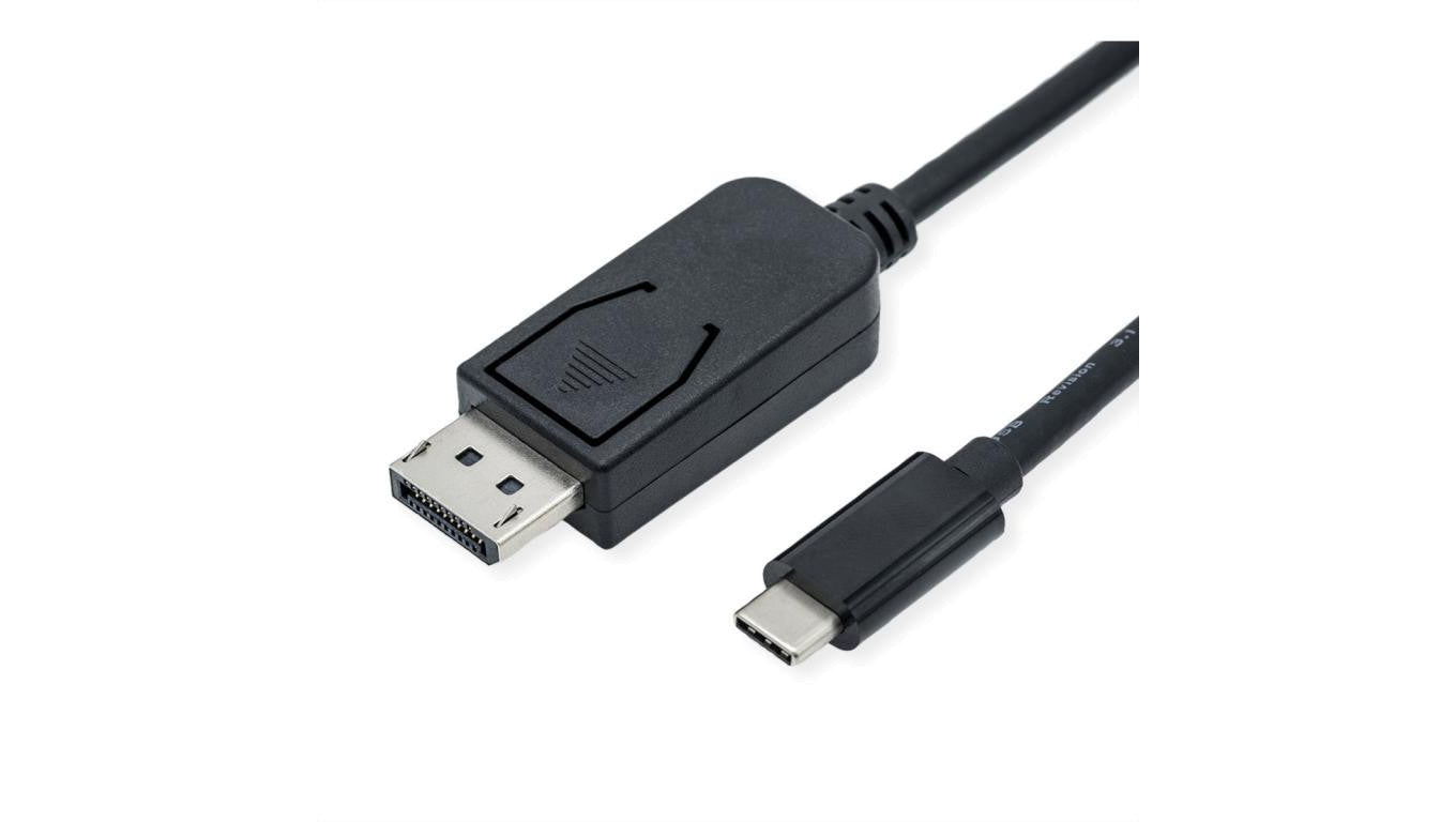 Adapter ROLINE USB typu C - DisplayPort, v1.4, M/M, 2 m