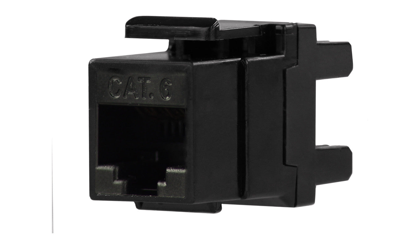Moduł keystone RJ45 UTP kat.6 nieekranowany tylny montaż czarny NEKU
