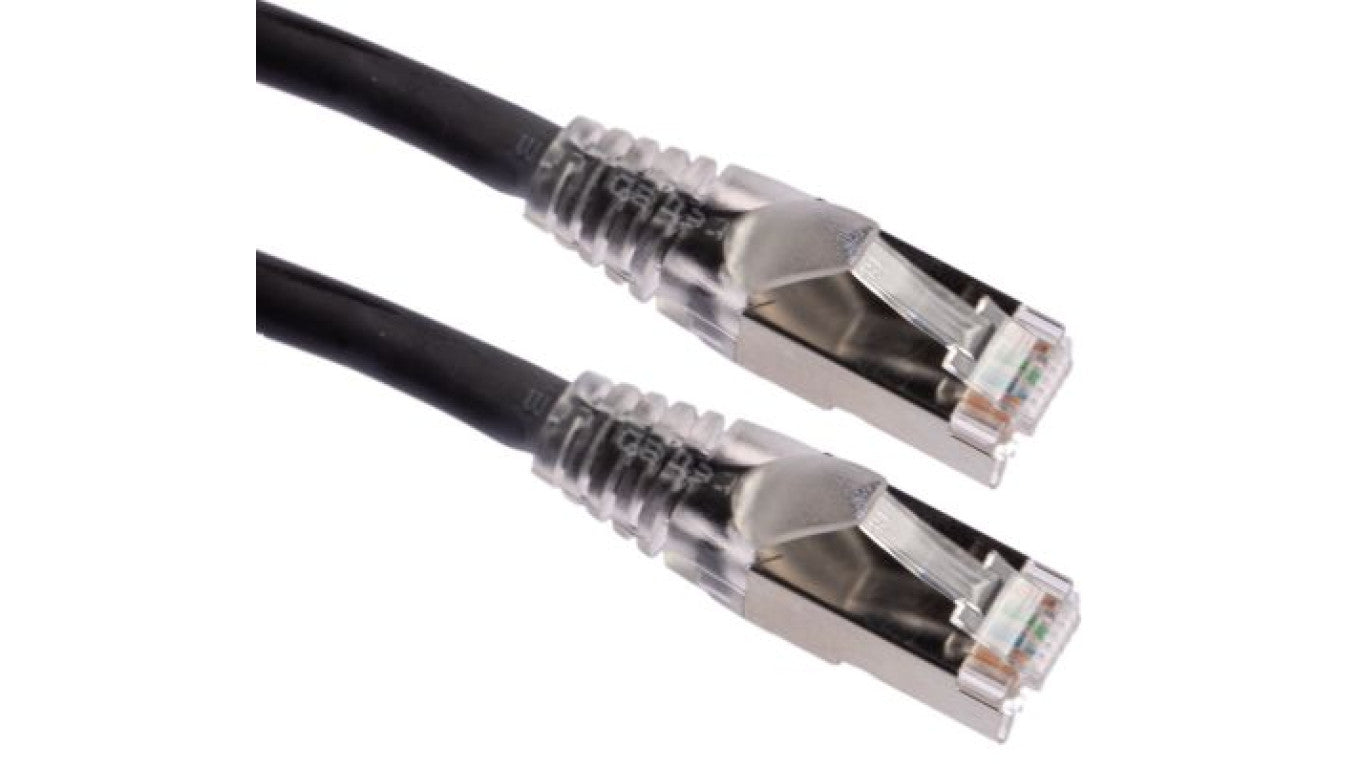 Kabel kategorii 6, Czarny, Wtyk RJ45/męski RJ45dł.: 5m, mat. koszulki: PVC