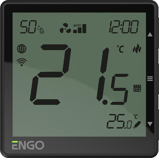 ENGO Controls EFAN-24B - Internetowy, podtynkowy regulator klimakonwektorów, Wi-Fi, 24V