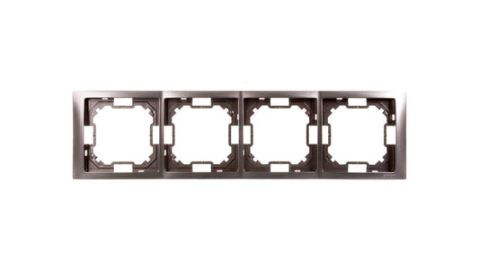 Simon Basic Neos Ramka poczwórna stal inox BMRC4/21