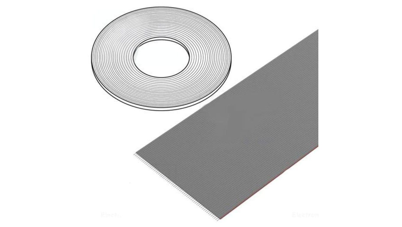 Przewód: wstążkowy 1,27mm linka Cu nieekranowany PVC szary DS1057-60A282R-30.5