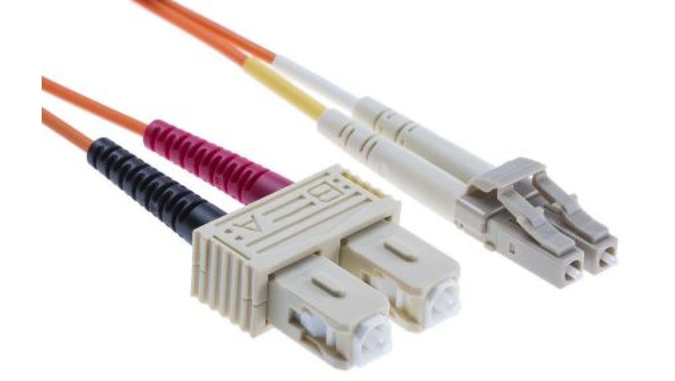 Kabel światłowodowy, średnica: 62.5/125μm, OM1 Wielomodowy, Pomarańczowy, LC/SC