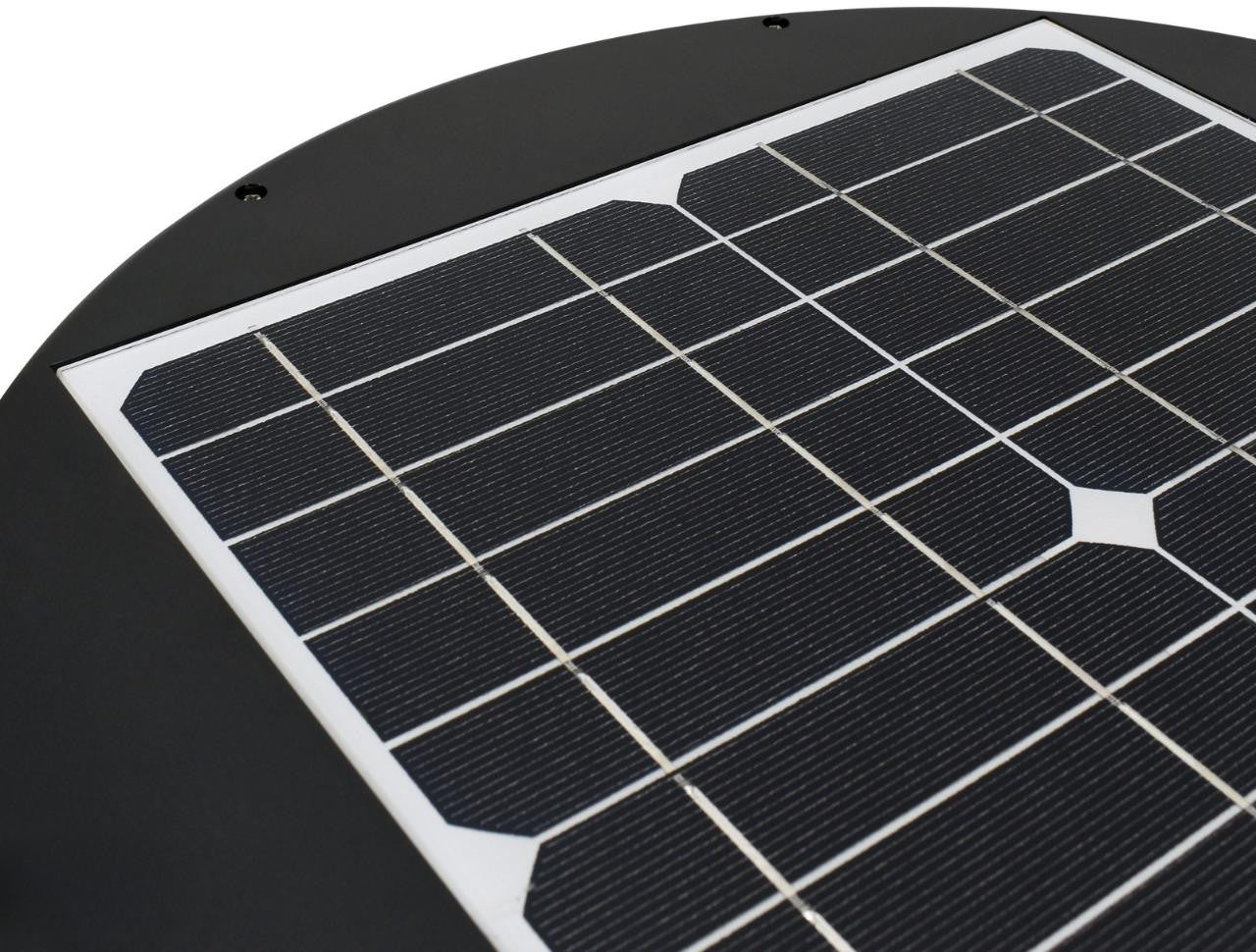 SOLARNA OPRAWA PARKOWA LED SOLUM 20W 2200LM 3000-4000K IP65 CZARNA