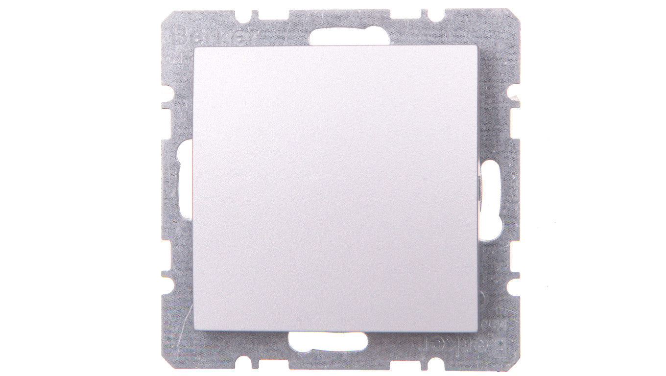 Berker/B.1/B.3/B.7 Glas Zaślepka z elementem centralnym aluminium 10091404
