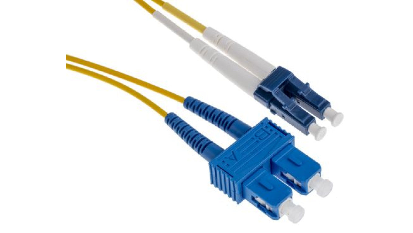 Kabel światłowodowy, OS1 Jednomodowy, Żółty, LC/SC