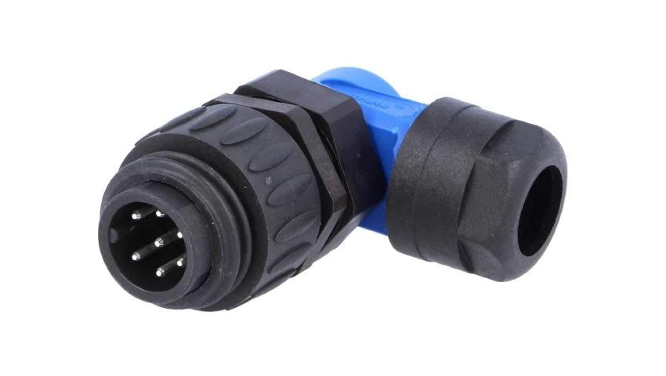 Złącze okrągłe wtyk na przewód 7-PIN męski lutowanie 250V C01630K00610010