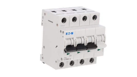 Wyłącznik nadprądowy 3P+N D 40A 6kA AC PL6-D40/3N 165044