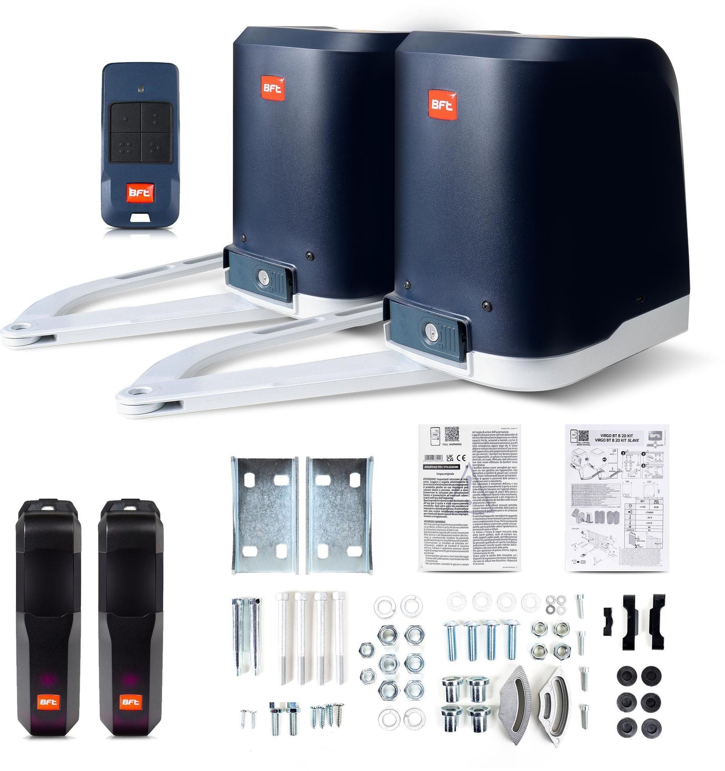 Zestaw BFT VIRGO SMART BT B20 KIT do bram dwuskrzydłowych