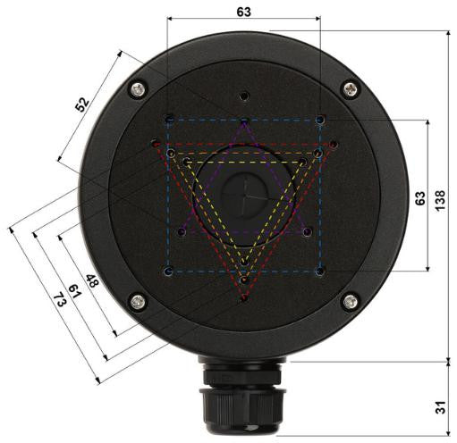 UCHWYT KAMERY STG-1280ZJ-S(BLACK)