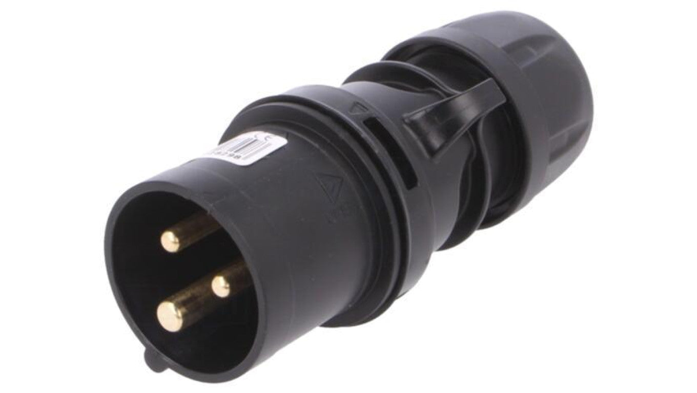 Złącze zasilające AC, wtyk męski, 16A/230VAC, IP44 013-6X