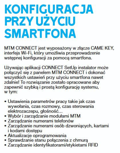 Domofon GSM MTMA/CONNECT CAME 8K40AD-001