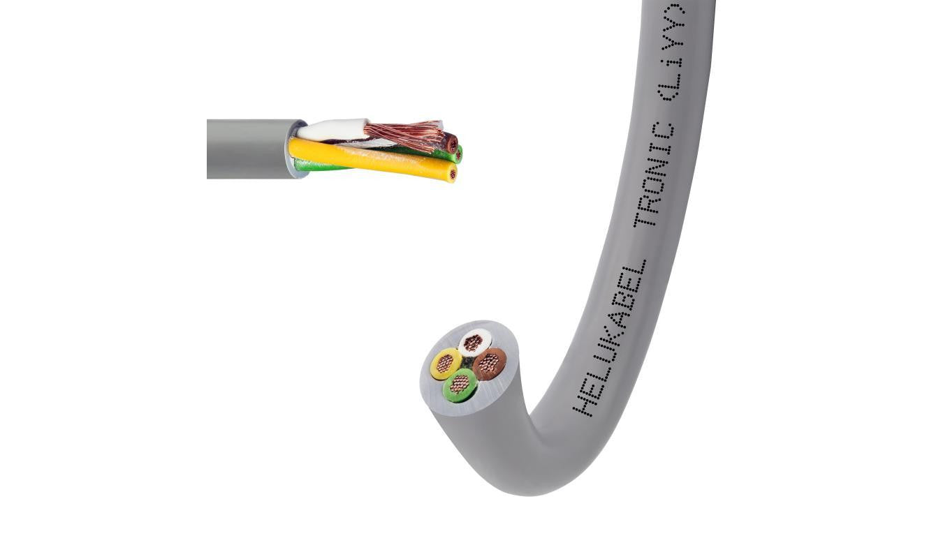 Kabel sterowniczy TRONIC LIYY 4x0,25mm2 szary 500V olejoodporny linka Helukabel /100m/