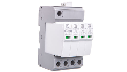 Ograniczniki przepięć Typ T2 4P 20kA 1,5kV 350V VAL-SEC-T2-3S-350-FM 2905340