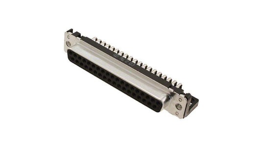 D-Sub PIN: 37 gniazdo żeńskie kątowe 90 THT UNC 4-40 09664526612