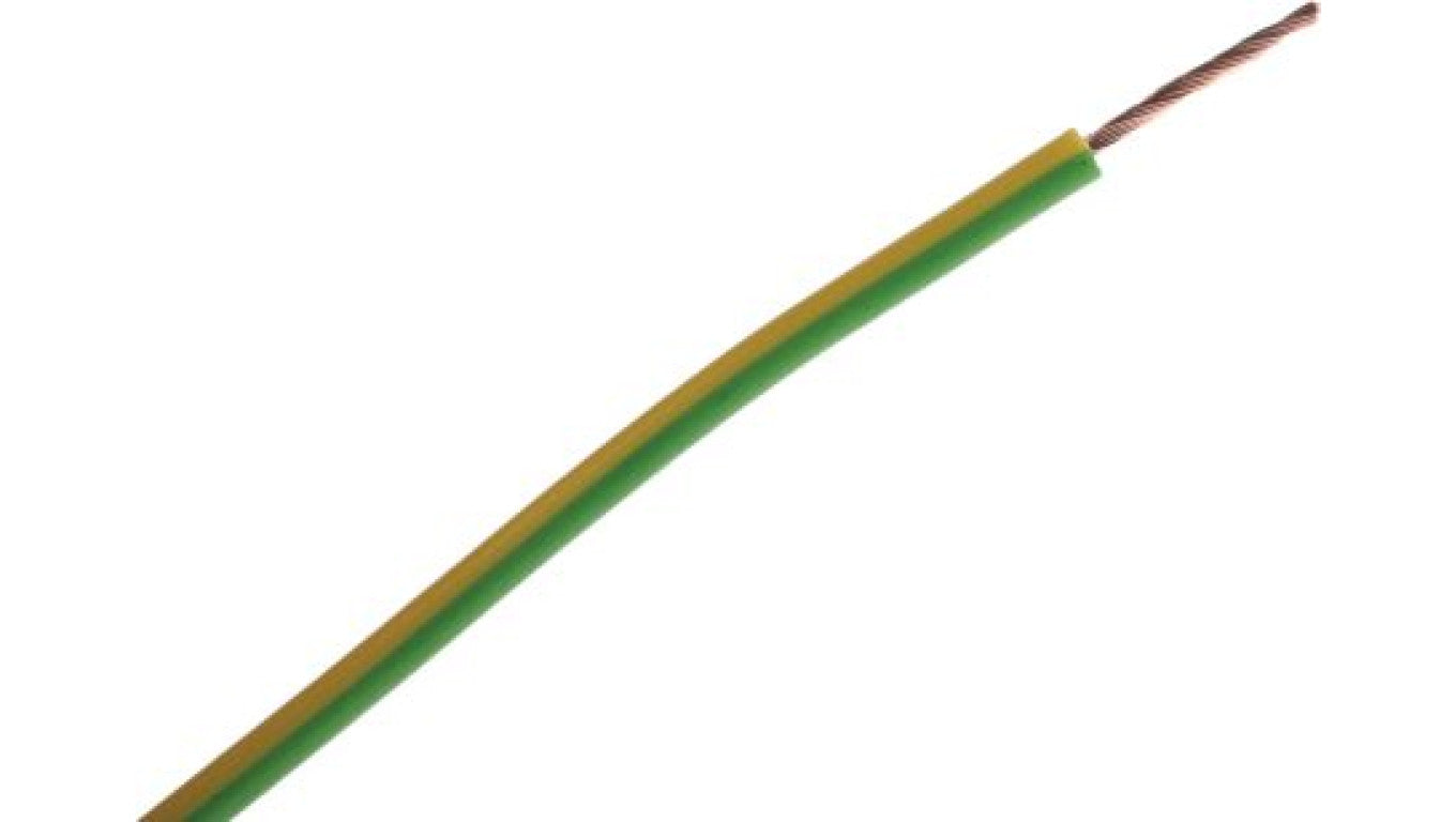 Kabel trzynormowy, dł. 100m 1 mm², 17 A, 1 kV DC, 600 V AC, Maks. +105C Zielony/Żółty Zgodność z trzema normami, RS PRO