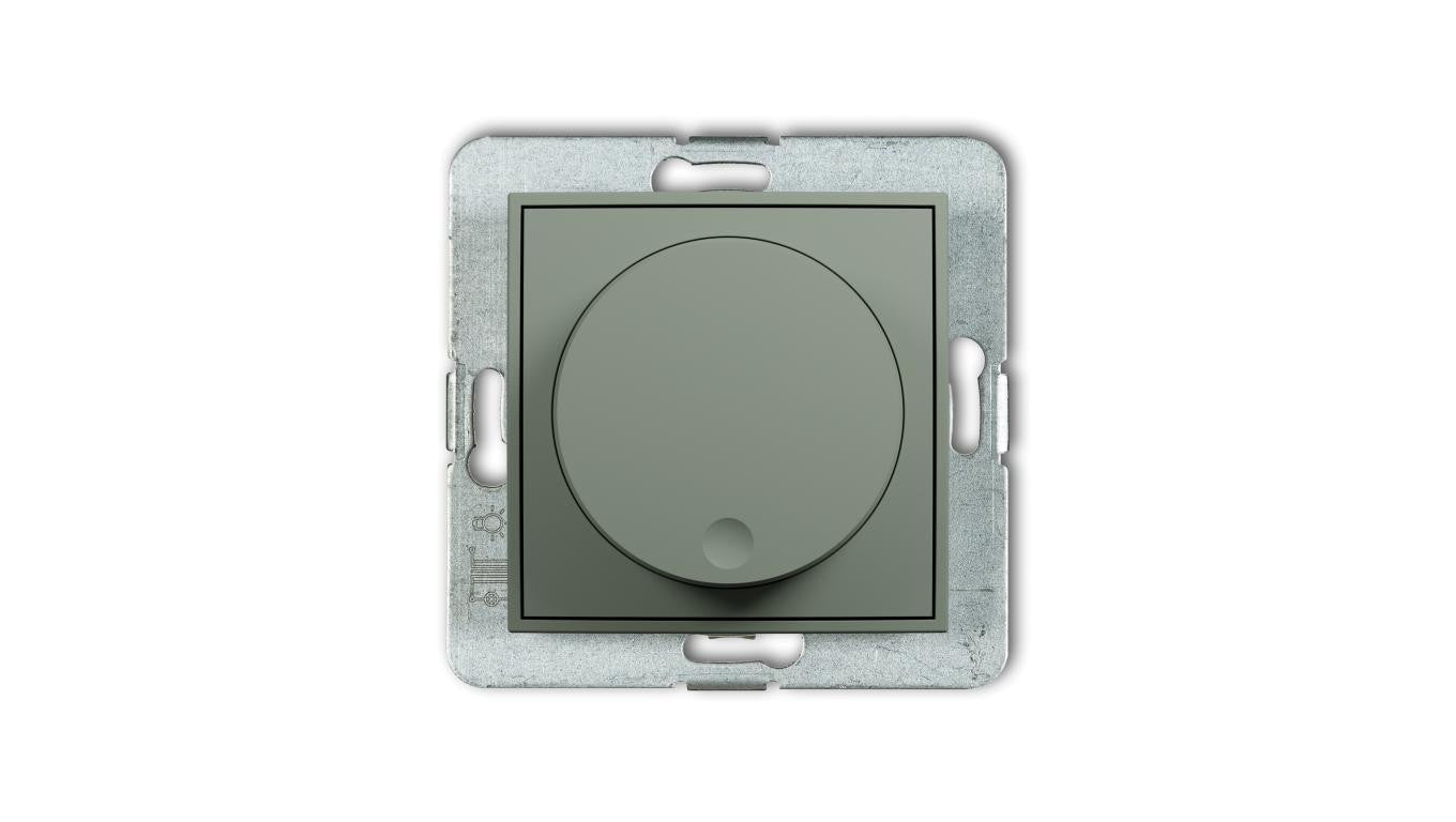 MINI Mechanizm elektronicznego regulatora oświetlenia przyciskowo-obrotowego do lamp LED szałwiowy 61MRO-2