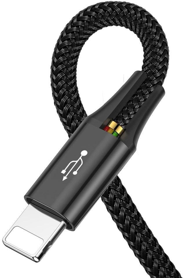 KABEL 4w1 USB-A / Lighting iPhone 2x USB-C micro-USB Baseus Cafule CA1T4-B01 1.2m 3.5A W OPLOCI