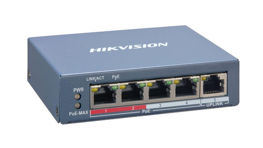 Switch Poe 4-portowy 100Mbps (zarządzalny) DS-3E1105P-EI(O-STD)V2